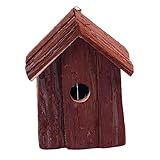. [Simplicité] : Notre Bird House a une structure simple sans décoration redondante, la petite mangeoire à oiseaux en bois révèle un .