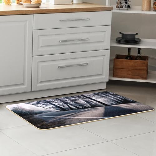 Tapete de cocina absorbente para decorar pasillos y cuartos de lavado vivos 7