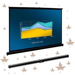 BBERHFNFZK 20" 30" 40" 50" Tisch-Leinwand Heimkino Beamer Leinwand Einziehbar Projektionsleinwand HD Bildschirm Für Büropräsentationen Tragbarer Projektor Leinwand Für Outdoor ﻿(20" 16:9)