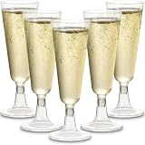 FGIUKC シャンパングラス 使い捨て 150ml 50個入り プラスチック シャンパングラス おしゃれ 使い捨てワイングラス ポータブル パーティー キャンプ結婚式 イベント用品 透明