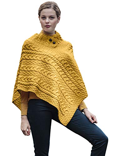 Image of Irish 100% Merino Wool Poncho for Women Made in Ireland