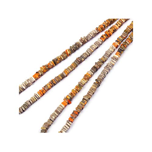 Perles carrées Bumble bee Jasper naturel Heishi pour créer un cadeau de bijoux unique