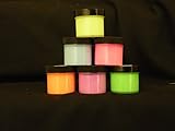 6 Color Daytime Visible Glow in The Dark Paint UV Reactive, Luminous, Glowing Fluorescent 1/2oz
