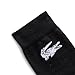 Lacoste Unisex 3 Pack Socks, White/Black, 6.5/9
