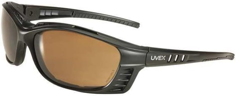 uvex Honeywell Home by Honeywell S2601HS Livewire Safety Sealed Eyewear with Matte Black Frame, Espresso Lens and Hydro Shield Anti-Fog Lens Coating