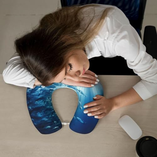 Almohada de poliéster tamaño único para viaje y descanso miniatura 7