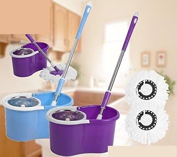 Generic 360° Spinning Mop and Bucket Set