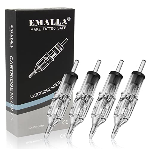 Autdor Tattoo Needle Cartridges - 20Pcs Professional Disposable Tattoo Cartridge Needles #10 Bugpin 7 Round Liner (7RL) for Tattooing, Tattoo Cartridge Machine Pen, Tattoo Supplies (1007RL)