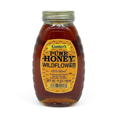 Gunter's Pure Wildflower Honey 16 Oz miniatura 1