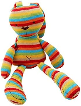 Abaodam 3pcs Toys for Infants Toddler Toys Calming Toys for Kids Stripe Bunny Toy Plush Toy Baby Doll Rabbit 4 41E2pQ6PHTL. AC
