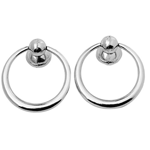 Poignée de tiroir pour meuble de cuisine, de style moderne, Alliage de zinc, Bright Chrome, 2pcs Cover