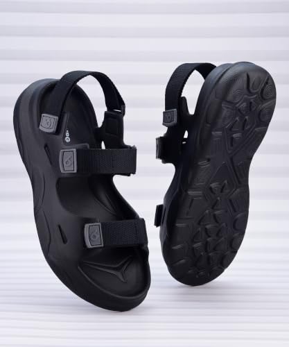 Image of KOBURG Alaska Sports Sandals for Men | Thick Sole Lightweight Casual Floaters | Non-Slip Outdoor Walking Sandals with Double Straps Extra Soft Slide | EVA Sole KS-284