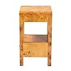 bali & pari Azmi Wood Nightstand, 2-Drawer, Light Mappa Burl #4