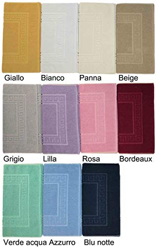 CASA TESSILE Tappeto e set da bagno in spugna con