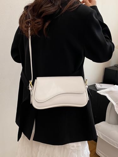 Image of Shoulder Bags for Women Y2K Purse Trendy Cherry Hobo Handbags Vegan Leather Clutch Saddle Bag with 2 Removable Strap