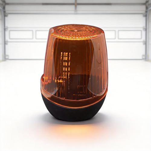 Lampe clignotante pour portail battant et coulissant, 12-265 V AC/DC, 1,5 W, étanche IP54, fréquence de flash 1 Hz, compatible avec antenne de contrôleur RF, pour...