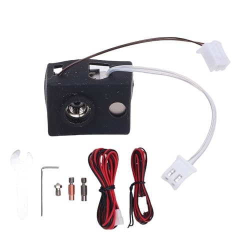 3D Printer Hotend Kit, Bimetallic Heatbreak, High Speed Printing, Copper Plated Heating Block, Ceramic Heating Rod, Wide