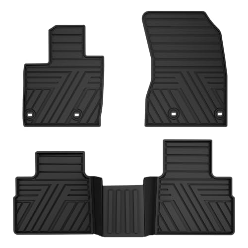 TTX LIGHTING Rubber Floor Mats Custom Fit for Nissan Rogue 2021-2026 (Not for Sport) All Weather Anti-Slip Waterproof Floor Liners Black