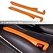 IHOTDER Super Flexible Car Seat Gap Filler,Durable Car Organizer Between Seats for Tightly Filling Seat Gaps,Universal CCar Side Seat Gap Filler CCar Accessories for Women & Men (Orange/2PCS)…