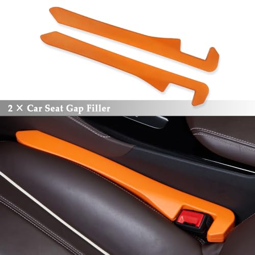 IHOTDER Super Flexible Car Seat Gap Filler,Durable Car Organizer Between Seats for Tightly Filling Seat Gaps,Universal CCar Side Seat Gap Filler CCar Accessories for Women & Men (Orange/2PCS)… by IHOTDER - Used condition - Image 3
