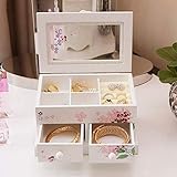 Con un  diseño simple y elegante, este estuche para joyas será un práctico regalo para los  amantes de los accesorios de joyería , sus ojos se llenarán de alegría después de verlo.