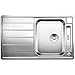 Produktbild BLANCO AXIS III 45 S-IF | Edelstahl | Einbauart: Einbau von Oben & Flächenbündig | reversibel | für 45 cm breite Unterschränke | Widerstandsfähig gegenüber Kratzern | [86x51x19,9 cm]