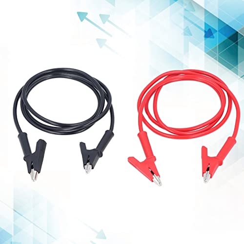 Image of Dual Ended Crocodiles Clips, 1Set Dual Ended Crocodiles Clips Brass, Silicone Crocodiles Clip Test s for Electrical Projects