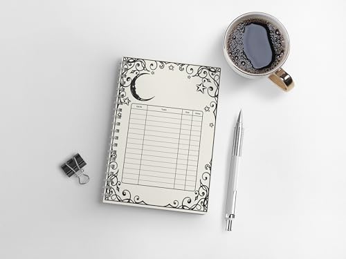 Image of zenithink Mystical witch Wiro Journal Notebook | 80 gsm Paper With 350GSM Hard Cover | Unruled | Pages - 160 | A5 Size | Wiro Binding | Versatile for School, Home & Office