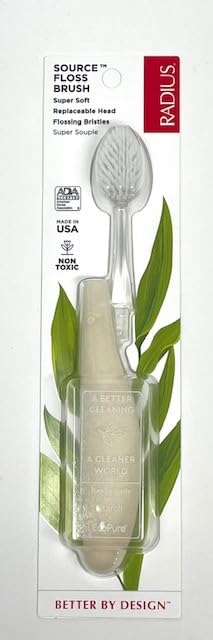 Miniatura 2 de RADIUS Cepillo de hilo dental sin BPA y aceptado por la ADA, mejora la salud de las encías y reduce los problemas de las encías, súper suave,
