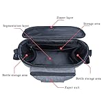 ZONSUSE Multifunktionale Babytasche, Aufbewahrungstasche für Kinderwagen, Aufhängung für Wickeltasche, mit Klettverschluss, wasserdicht, universell