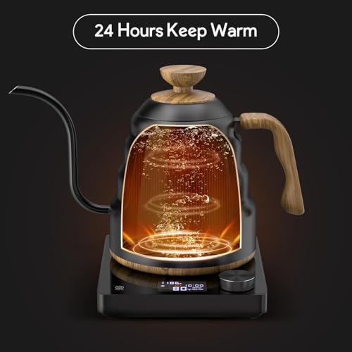 Hervidor eléctrico cuello de cisne 0.9L acero inox miniatura 3