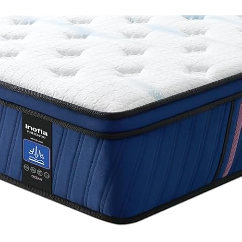 Inofia Matelas Ocean 90 x 190 cm Cover