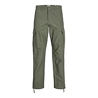 JACK & JONES Jpstkane Jjbarkley-Pantaloni Cargo Noos, Agave Green