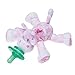 Nookums Paci-Plushies Shakies - Pacifier Holder with Built in Rattle (2 in 1)- Adapts to Name Brand Pacifiers, Suitable for All Ages, Plush Toy Includes Detachable Pacifier (Jaspie The Giraffe)