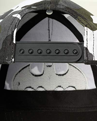 Dc Comics Boys' Super Hero Baseball Cap - 3D Superman, Batman, Justice League Hat (2T-7), Size 4-7 Years, Batman Camo/Black #TOP5