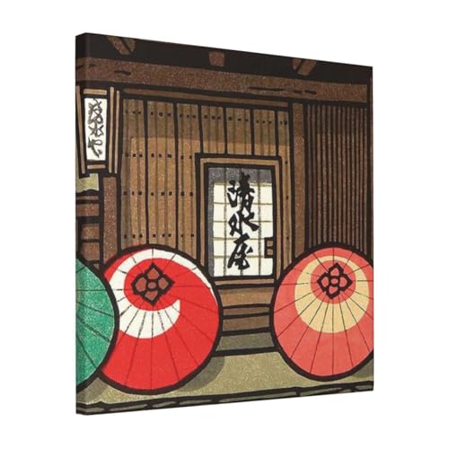 絵画 フレーム装飾画 西嶋勝之 涼し キャンバスアート アートパネル 壁画 壁掛け 絵 モダンアート 版画 壁飾り 世界の名画 ポスター 40x40cm