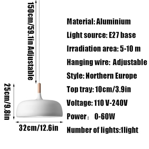Lustre industriel en métal noir et suspension créative E27 design rétro