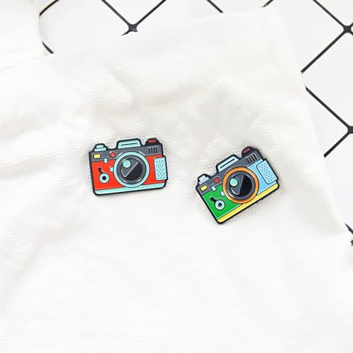 12 PCS Alloy Enamel Pins for Jackets Camera Brooches3