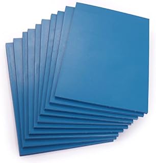 Extra Soft 100 x 150mm Double Sided Blue Polymer Blocks Pack of 10  3.2mm Super Soft Printing Sheets for Easy Lino Carving Art and Craft  by Essential Arts
