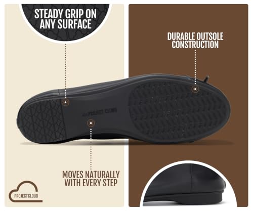 Image of Project Cloud Ballet Flats for Women Genuine Leather Insole Womens Flats