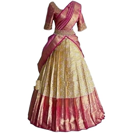 Womens Banarasi Silk Lehenga Choli Set
