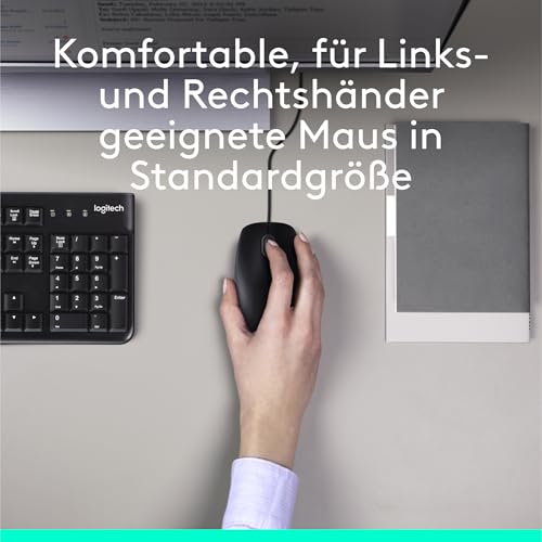 Logitech MK120 Kabelgebundenes Set mit Tastatur und Maus für Windows – Ansicht 3