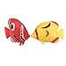 TINKSKY Plastic Artificial Fishes Decorations for Aquarium Fish Tank 10pcs (Random Color Pattern)