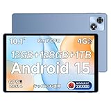 ALLDOCUBE iPlay 70 タブレット 10インチ 90Hz高リフレッシュレート 4G LTE デュアルSIM 8コアCPU Android 15 タブレット 12GB+128GB+1TB拡張 6000mAh PD18W デュアルスピーカー WiFi6 1280×800 IPS ディスプレイ GPS BT5.4 OTG 動画 高齢者 子供 -ブルー