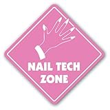 SignJoker] Nail TECH Zone Sign xing Gift Novelty Nails Manicure Pedicure Polish tub...