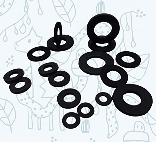 M5 Black Rubber Washers DIN 125 (Pack of 20) From A Washers size: 5.3 mm Inside Diameter x 10mm Outside Diameter x 1mm Thickness - Image 4