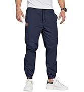 ZOXOZ Joggers for Men Tracksuit Bottoms Mens Cargo Trousers Work Trousers Men Drawstring with Poc...