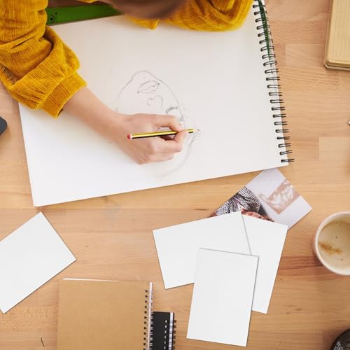 95 Stück Weiße A6 Blanko Postkarten zum Selbstgestalten, 300 g/m² Karteikarten Blanko A6 Papier Karten zum Beschriften, Kartonpapier Bastelkarton zum Bedrucken DIY(148 x 105mm)