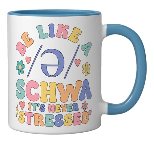 Taza cerámica 11 onzas azul y blanco miniatura 2