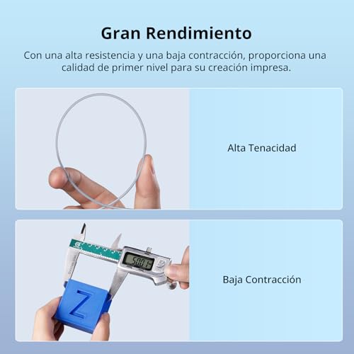 Filamento PLA 1,75mm Alta Velocidad 1KG Blanco Brillante - Fernando Cortés